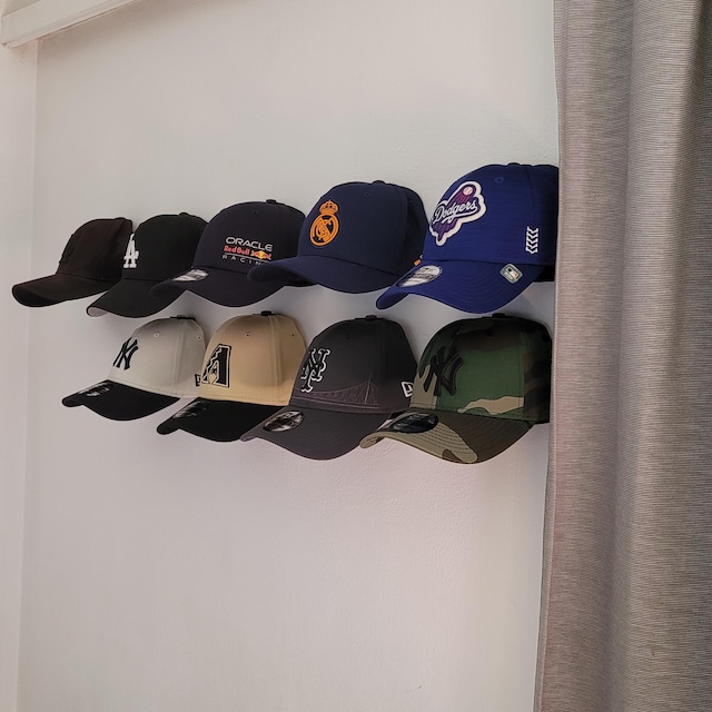 Organizer Per Cappelli IKI, 2 Pezzi Con 16 Clip Ciascuno, Appendiabiti In Nylon E Acciaio, Per Armadio E Parete, Nero - 3