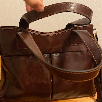 Leather Tote Bag Handmade Bag Leather Bagleather Shoulder - Etsy