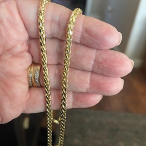 Collana Con Ciondolo Palma Per Uomo E Donna - Streetwear Cuban Link In Acciaio Inox 316L E Oro 18K - Impermeabile E Ipoallergenica - 50-55 Cm - 2