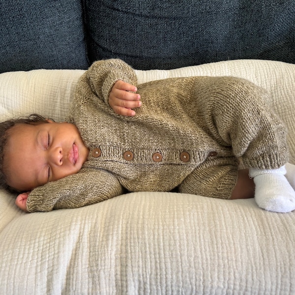 Maple Baby Overalls Knitting Pattern | Baby Romper Pattern | PDF ...