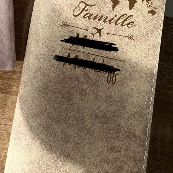 Porte-passeport personnalisé, portefeuille de voyage en cuir véritable, porte-cartes personnalisé avec initiales, cadeau de demoiselle d'honneur, cadeau d'homme d'honneur - France