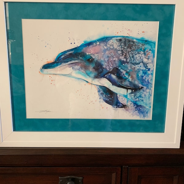 Dolphin Limited Edition Watercolor Art Print by Slaveika Aladjova ...