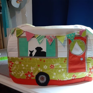 Retro Caravan Sewing Machine Cover – Ginger Peach Studio