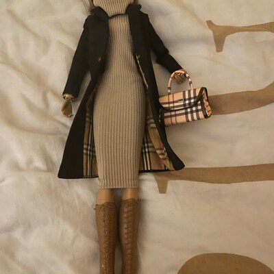 Sac à Main En Cuir Pour Poupée Barbie 1/6 - Accessoire Poupée 30 Cm - Neuf