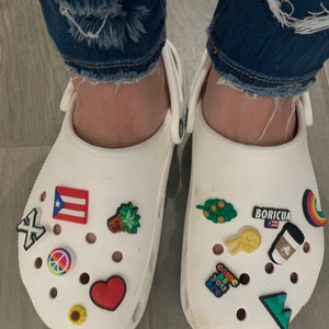 Puerto rican flag croc jibbitz Clearance