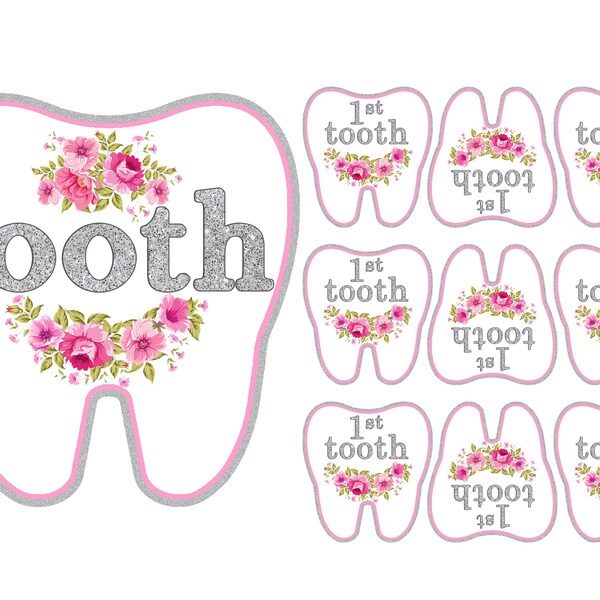 First Tooth Banner Digital and Printable - Etsy