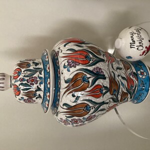 Handmade Ceramic Art Pottery Shah Jar Ginger Jar 40 Cm of Length