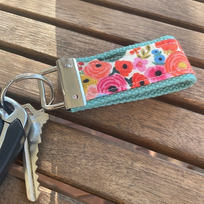 Spring Fabric Lanyards Spring Lanyards Floral Pastel Lanyard Spring ...