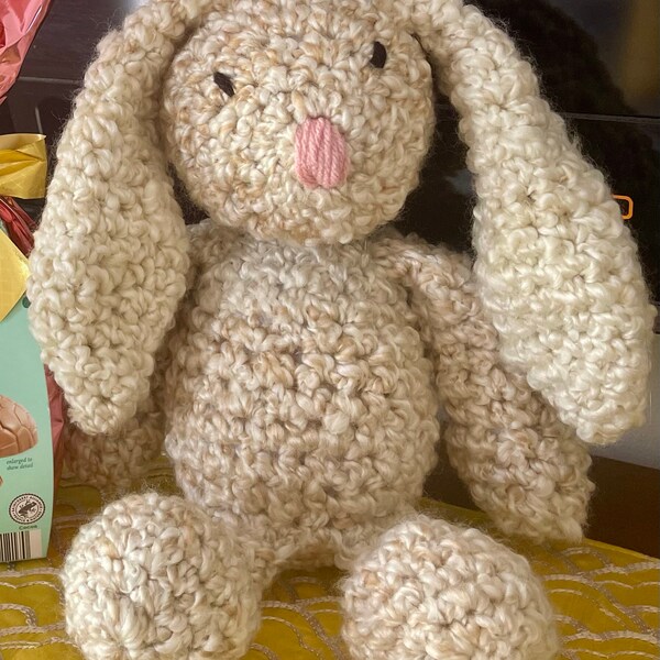 Crochet Floppy Stuffed Bunny Rabbit Animal Amigurumi Toy Made to Order ...