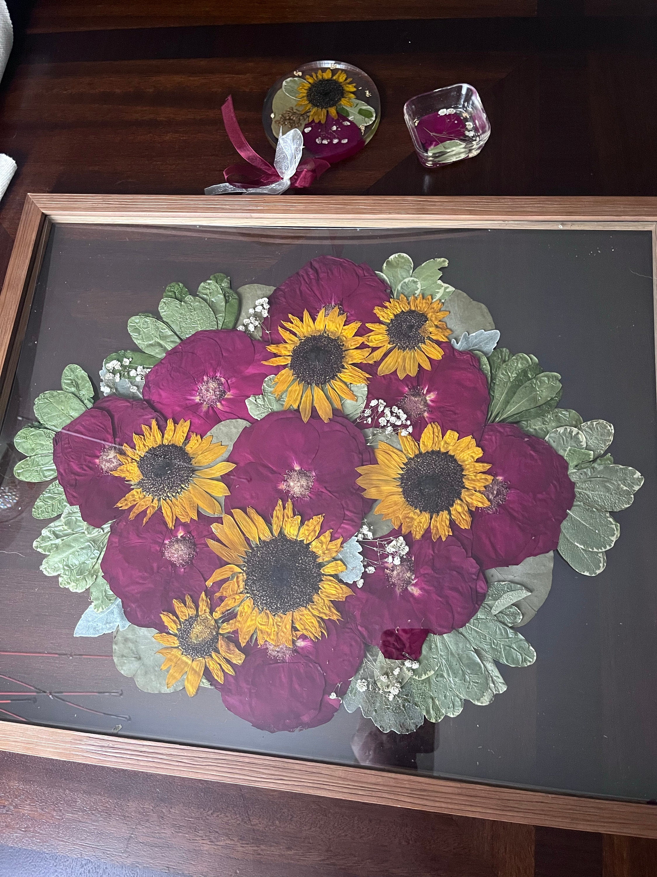 Preserved flowers from Courtney's etsy review