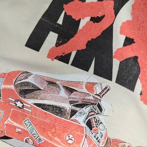 ヴィンテージ アキラ アニメ Tシャツ：コンフォートカラー マンガ T