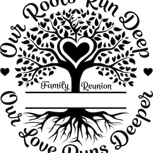 Family Reunion svg, Roots Run Deep svg, Our Love Runs Deeper svg, Family Shirt, Reunion svg, Family svg, Family Reunion Shirts, Family name
