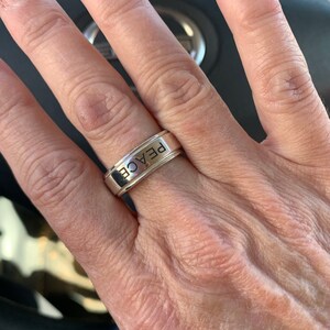 Peace Ring in Silver – Blue Owl Workshop