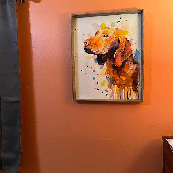 Vizsla Dog Limited Edition Watercolor Art Print by Slaveika Aladjova ...