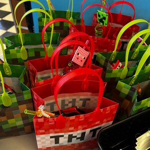 Pixel Miner Party Favor Treat Bags - Etsy