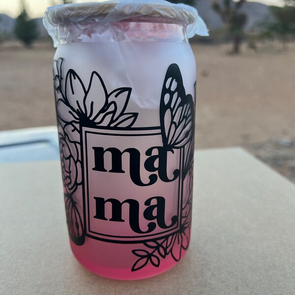 Mama • 16oz Glass Can Cutfile, Svg Dxf Png File Digital Download - Etsy