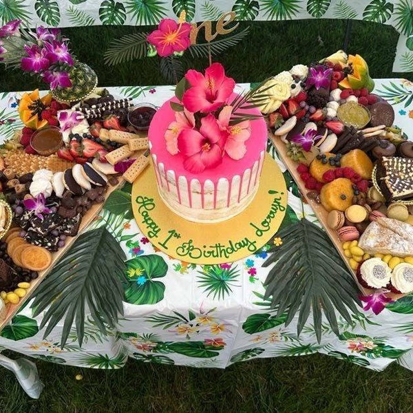 Aloha First Aloha First Birthday Cake Topper: Tropical Luau Party Decor - Etsy