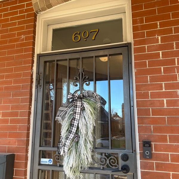 Transom Window Lettering Sign Transom Address Numbers - Color Options - House Home Building Office ...