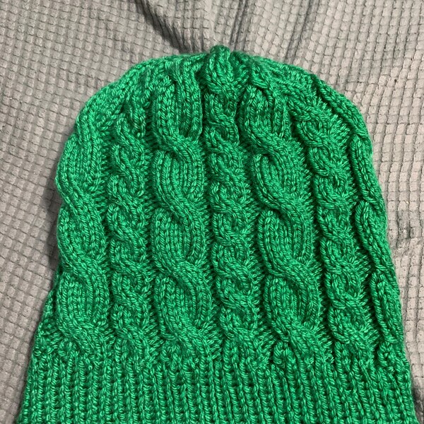 Almost FREE KNITTING Pattern Easy Cable Hat, Knitted Hat, Knitted ...