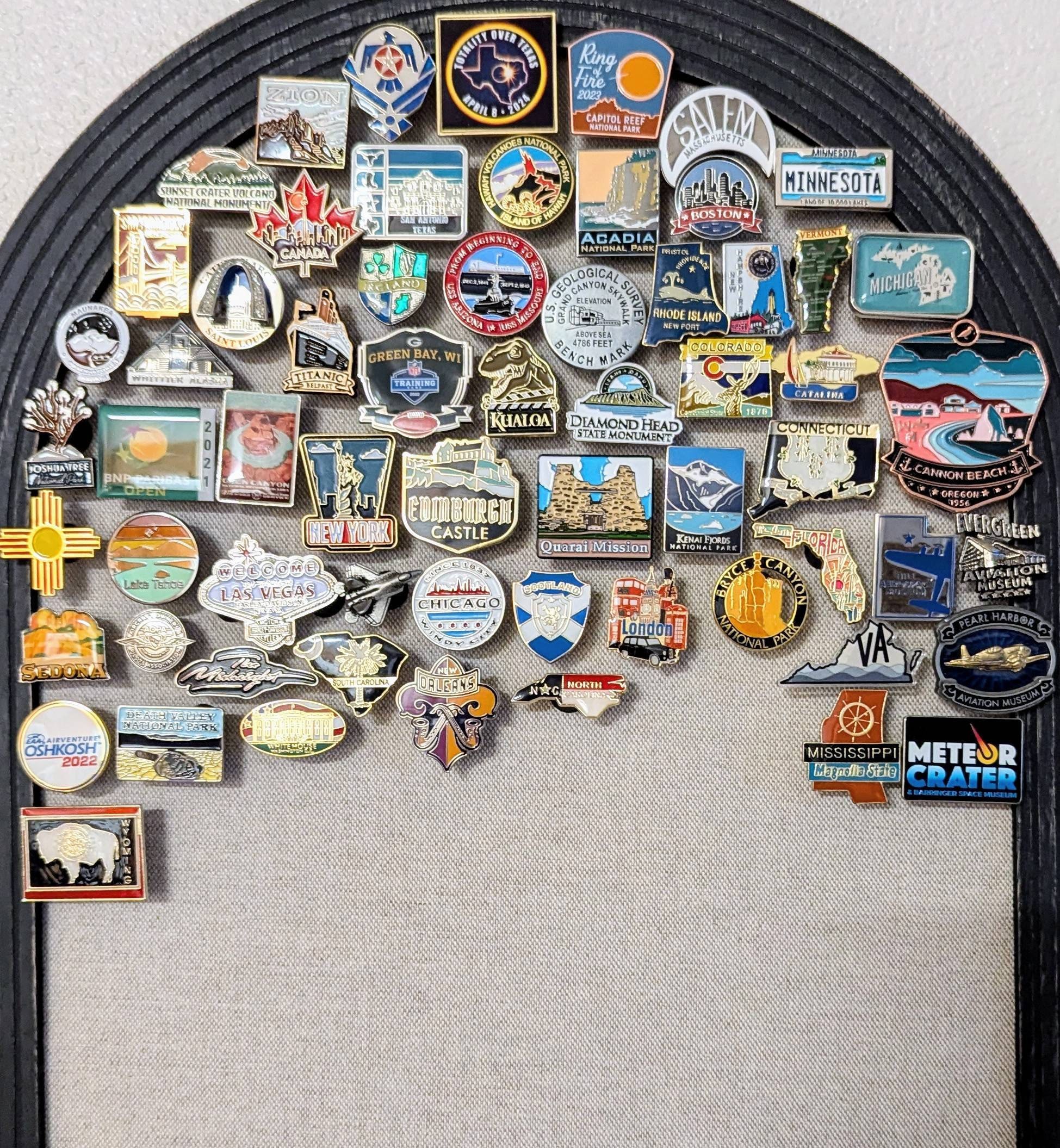 Vintage State Enamel Lapel Pin Pinback Hat Cap Pins