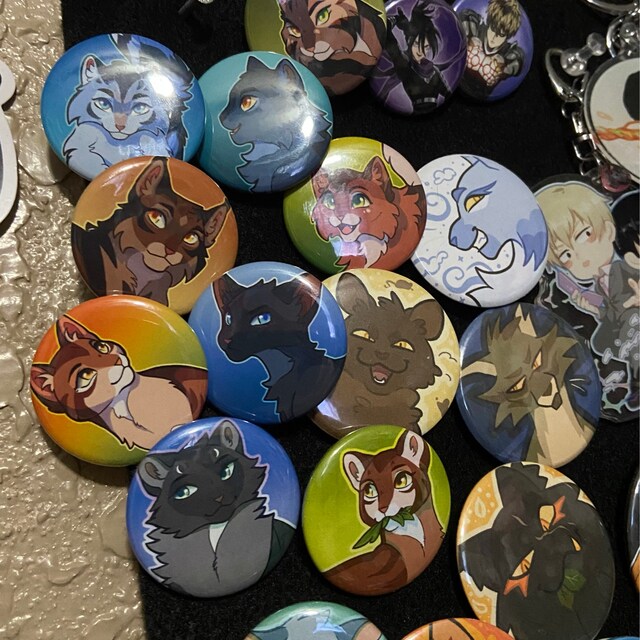 War Cats Villains Button Set Birthday Gifts Dark Forest 