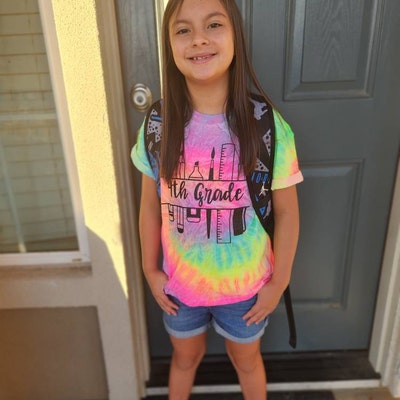 minty rainbow tie dye