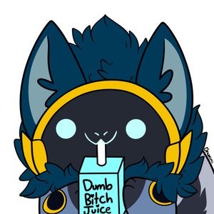 Simping Fursona Digital Sticker Icon YCH - Etsy