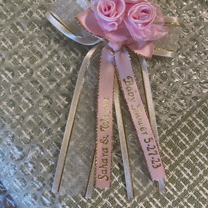 Personalized Baby Shower Corsage (Capias) w/Pin