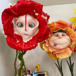 不思議の国のアリス（非）おしゃべり花 絵画 バラ 赤シリーズ Ms. Nosy