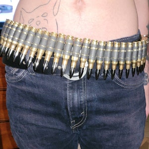 弾丸ベルト、パンクベルト、ゴシックベルト、ヘビーメタル弾丸ベルト