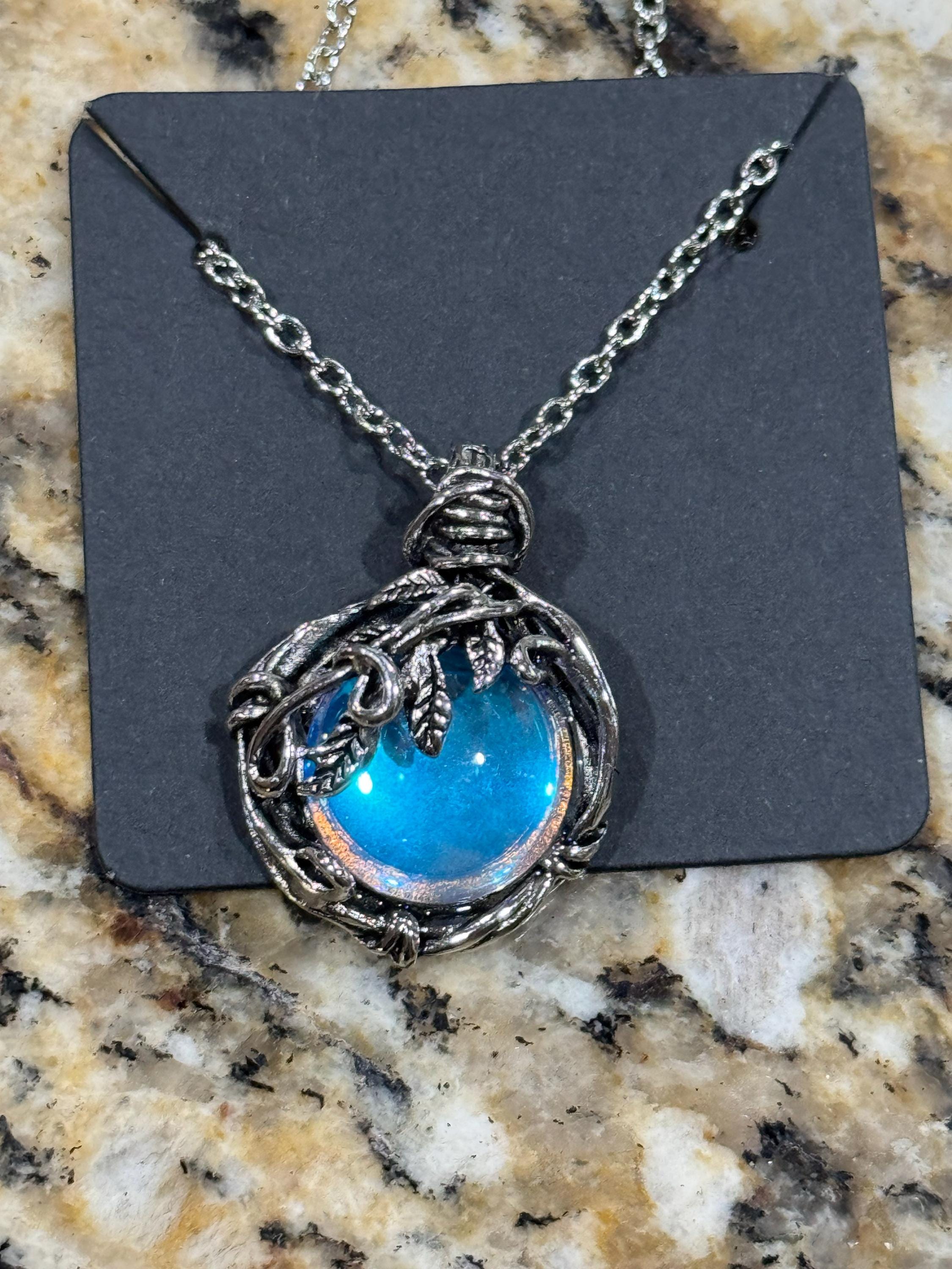 Witch’s Mirror Necklace | Hexenspiegel Protection Amulet From Dark Arts |  Wiccan Amulet | Alter Tool