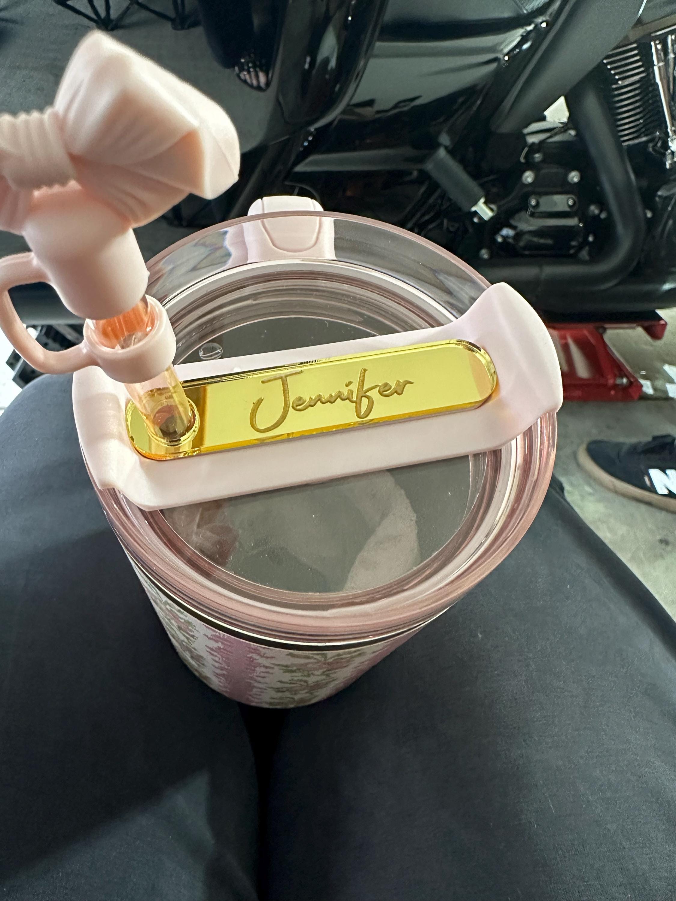 Personalize Stanley Name Plate, Custom Mirror Acrylic Tumbler Topper, Cup Name Tag, Personalised Quencher Accessories, 14/20/30/40oz Lid Top