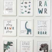 Dinosaur Bundle, Dinosaur Nursery Wall Art, Dinosaur Decor, Dinosaur ...