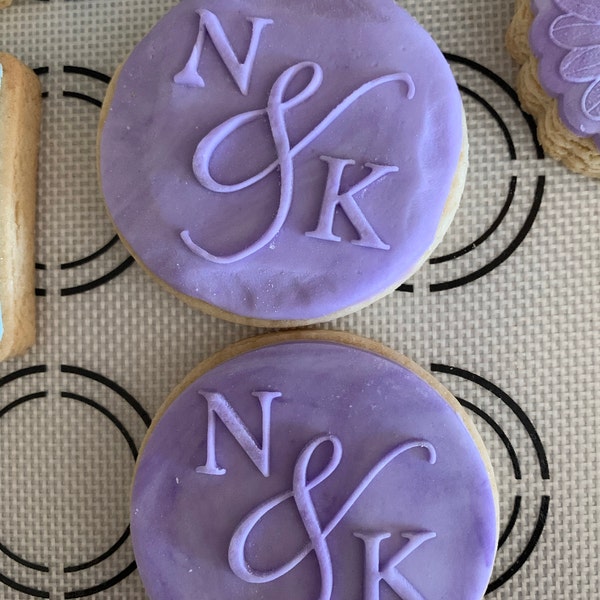 LOVE HEART Valentines Wedding Embosser Stamp Icing Fondant Clay Cupcake