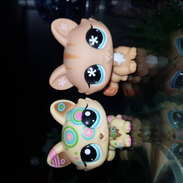 5 pezzi. BAMBOLE GATTO A PELO CORTO LPS LITTLEST PET SHOP KI