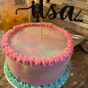 It's A... Gender Reveal Cake Topper Baby Shower Cake - Etsy