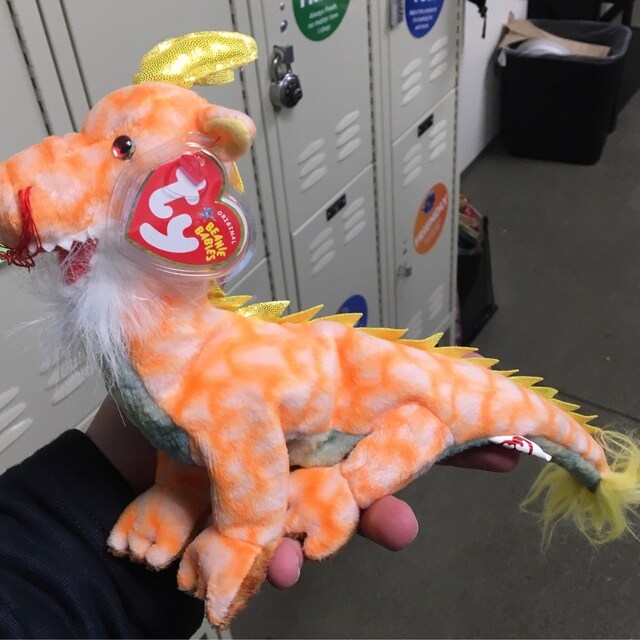 Ty Beanie Baby “loong” the Orange Dragon - Asia-pacific