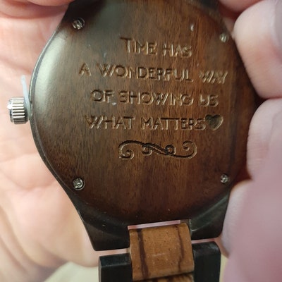 Personalized Wooden Watch, Housewarming Gift, Personalized Jewelry ...