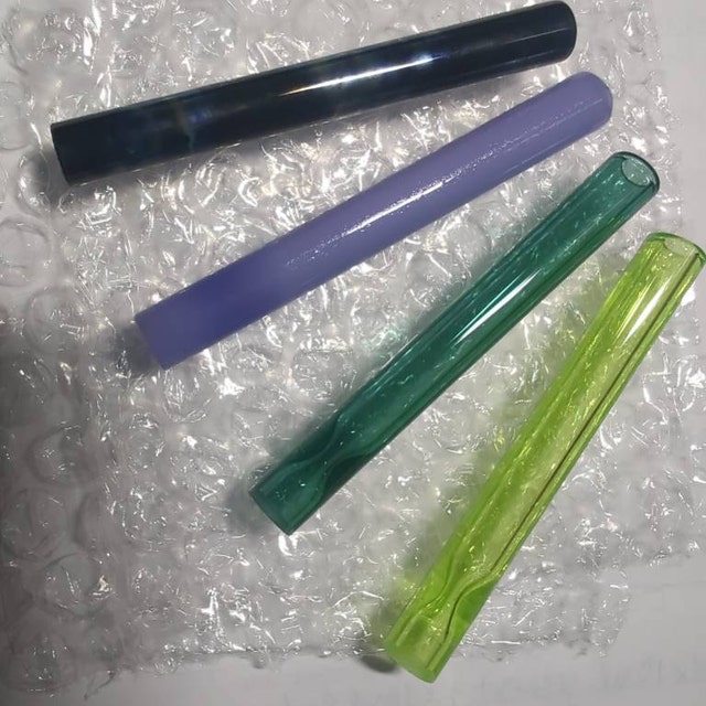 Glass One Hitters with Logo or Line of Text - Low minimum order