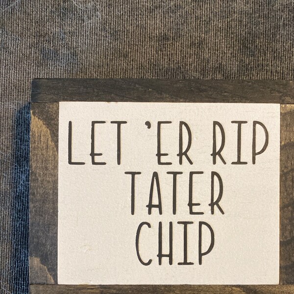 Let 'er Rip Sign, Funny Bathroom Sign, Let 'er Rip Sign, Silly Home ...
