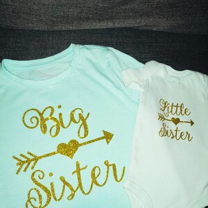Big Sister OR Little Sister Iron on Decal, Big Sister, Little Mister or ...