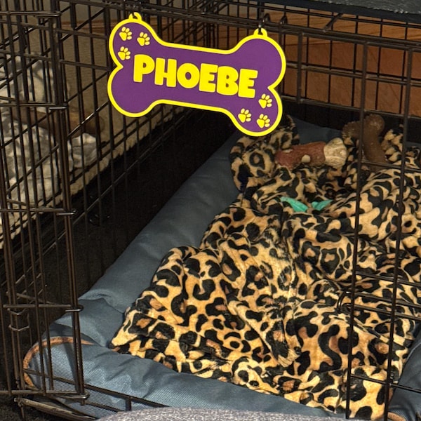 Photo inspiration: Fresh Look at Personalized Dog Crate Sign Custom Kennel Nameplate Toy Box Sign