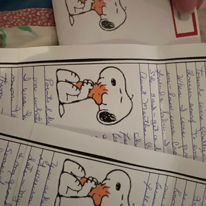 Lined Stationery Set Snoopy and Woodstock Stationary Writing Paper 12 ...