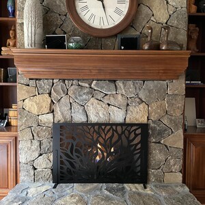 Decorative Fireplace Screen for Electric/gas Fireplace/ Unique