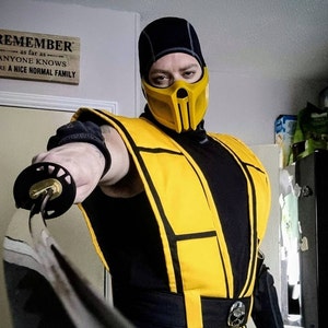 Scorpion Mask MK11 Mortal Kombat 4 for Cosplay -  Norway