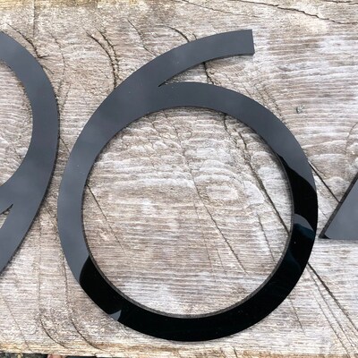 12 Inch Large Modern House Numbers Architectural Home