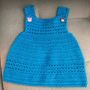 Crochet Pattern Baby Dress / Pinafore Newborn to 36 Months - Etsy
