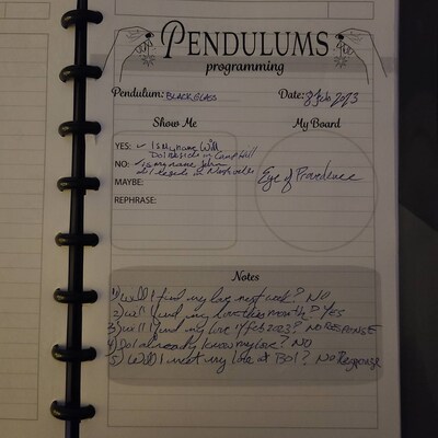 Pendulum Guide, Printable Pendulum Board, How to Use Pendulums ...