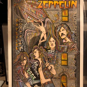 Led Zeppelin Poster, Physical Graffiti Poster, Art Print by