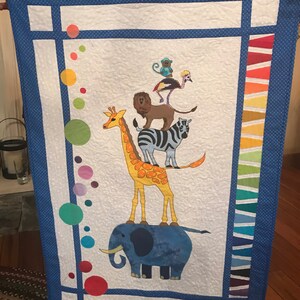 Safari Slumbers Cot Quilt or Play Rug Quilt Pattern by Sue - Etsy